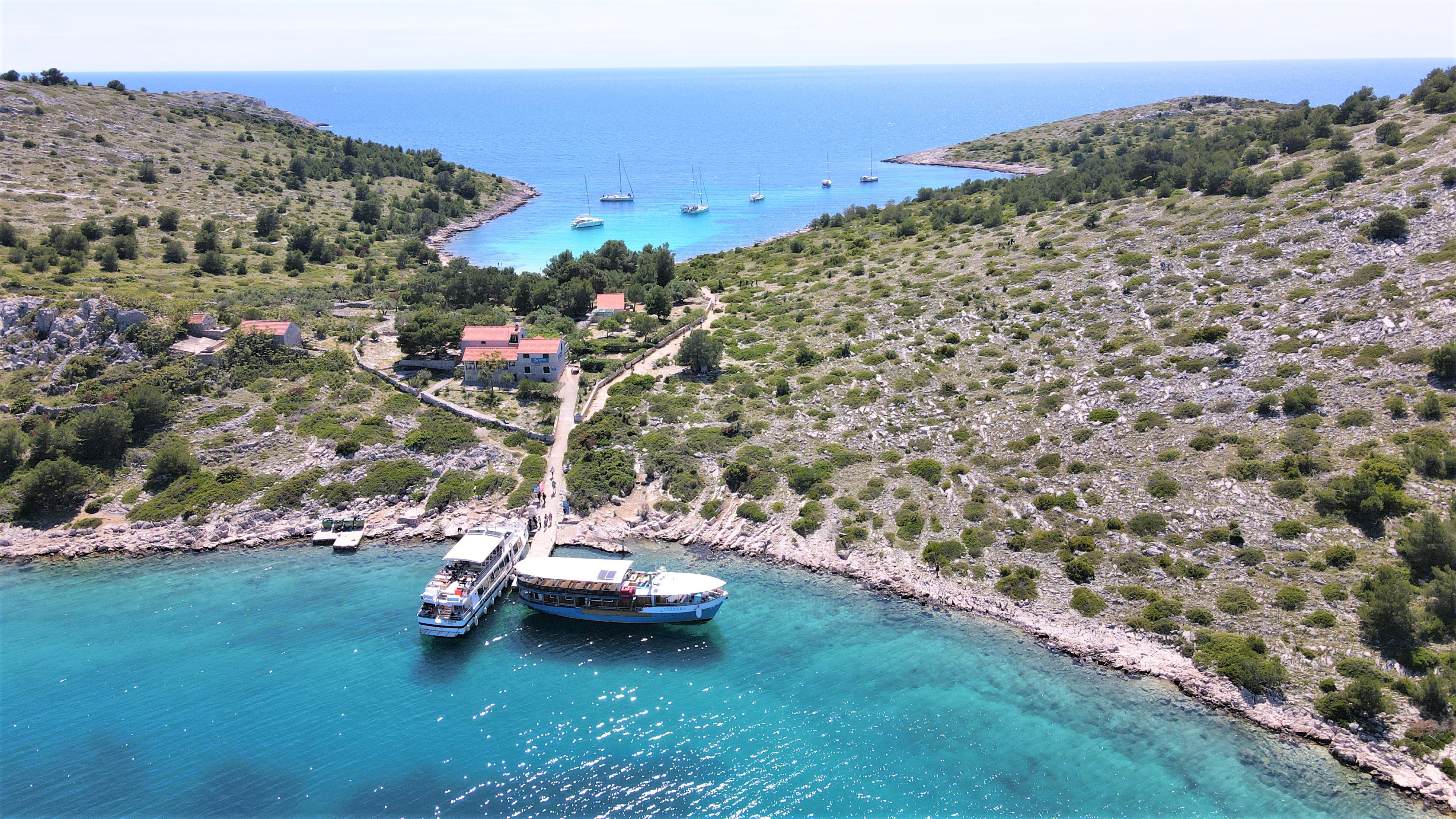 One-day boat excursion to Telašćica Nature Park (salt lake) and Levrnaka island (NP Kornati)