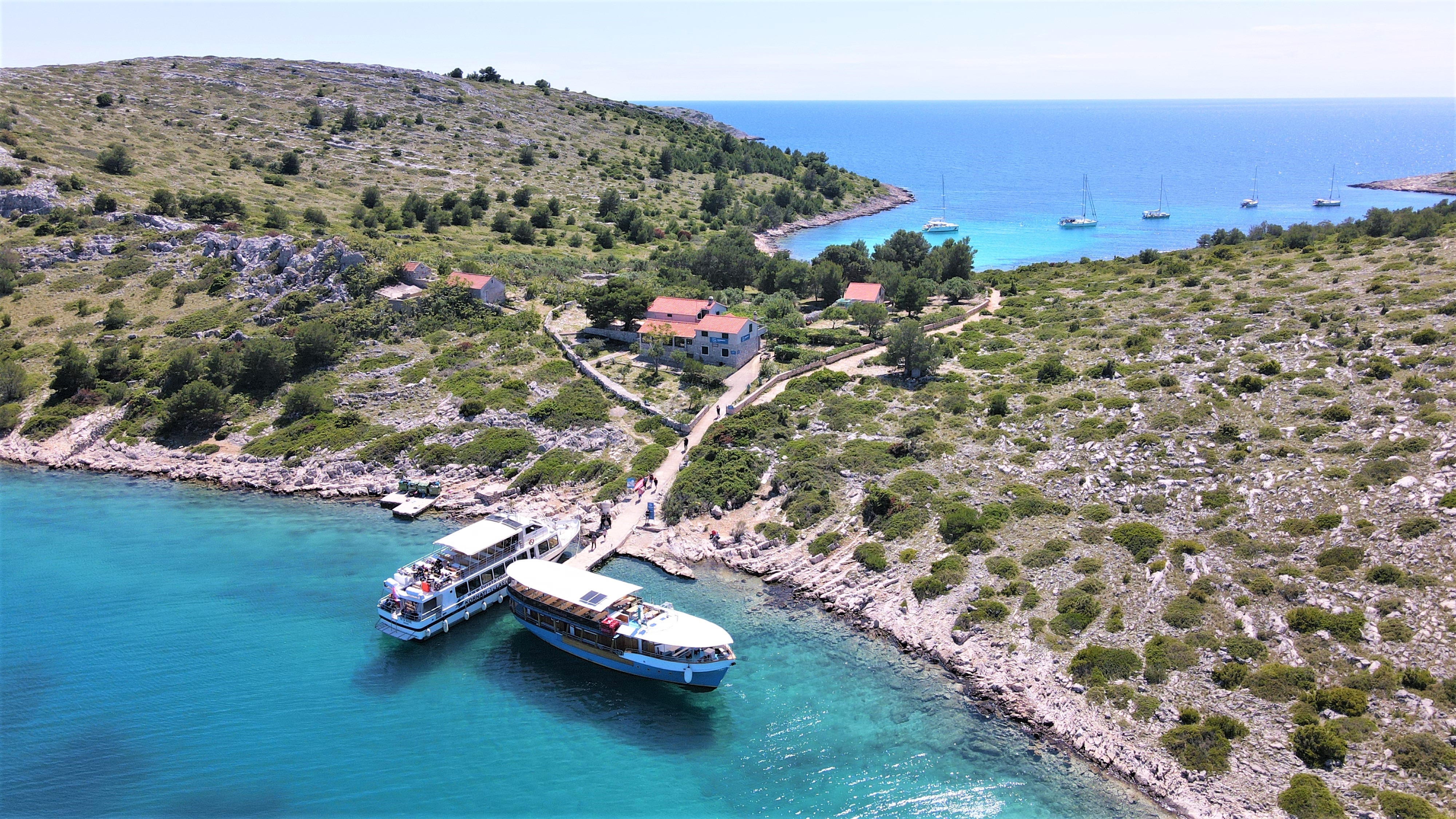 One-day boat excursion to Telašćica Nature Park (salt lake) and Levrnaka island (NP Kornati)